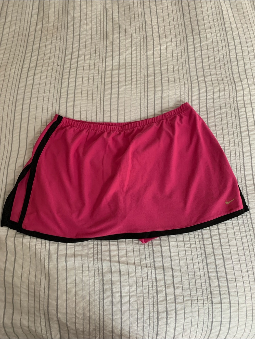 Nike Hot Pink Active Skort with Black Trim and Side Slit